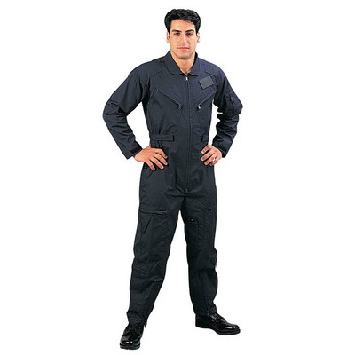 Adult Navy Blue Long Sleeve Flightsuit (3XL)