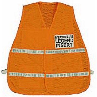 Orange incident command vest, (regular and jumbo)