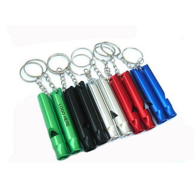 Aluminum Whistle Key Ring