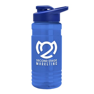 20 Oz. Transparent Sports Bottle w/Drink Thru Lid