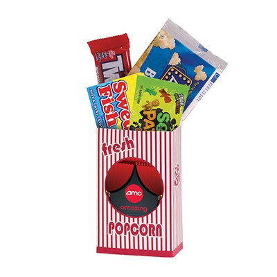 Striped Movie Snack Box w/ Assorted Candies (Twizzlers®, Swedish Fish®, Sour Patch® Kids & More)