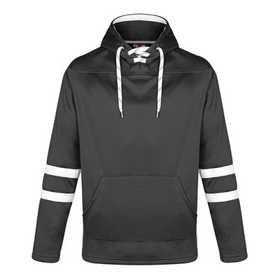 Dangle Adult Pullover Hockey Lace Hooded Sweatshirt