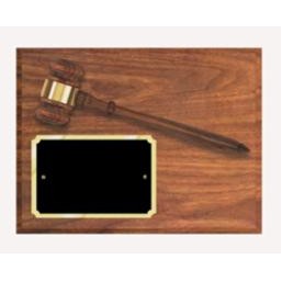 Gavel plaque 12 x 9"