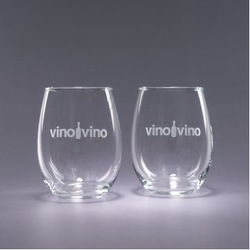 15 Oz. Trendsetter Stemless Wine Glasses (Set of 2)