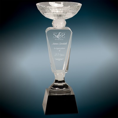 Medium Crystal Cup w/Black Pedestal Base