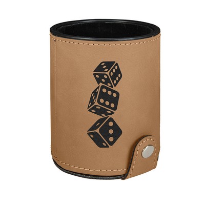 Leatherette Dice Cup Set