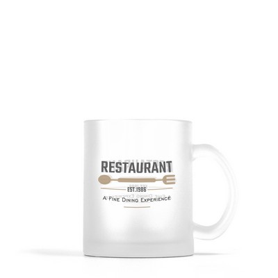 10 Oz. Frosted Glass Mug