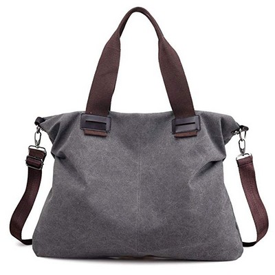 Bags: Women's Canvas Shoulder Bags Crossbody Tote Purse Work Travel Weekender Bag