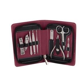 Vivitar® Maroon 10-Pc Essentials Nail Care Kit w/Case