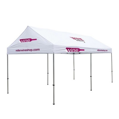 10' x 20' Gable Tent Kit (Full-Color Imprint, 5 Locations)