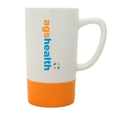 18 Oz. Colorful Silicone Base Ceramic Mug