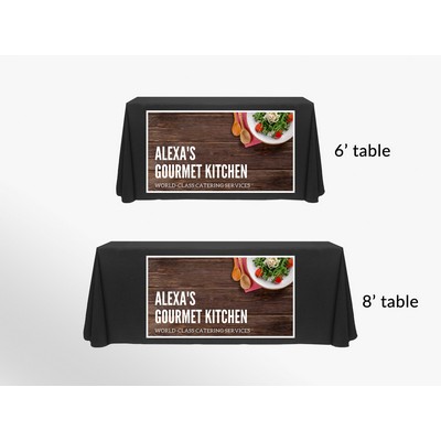 Liquid Repellent 6'/8' Convertible Table Cover Throw