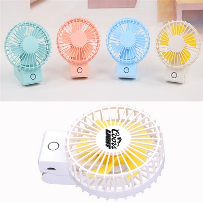 Handheld Rechargeable Fan w/Grip