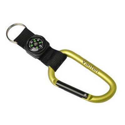 Carabiner with Compass