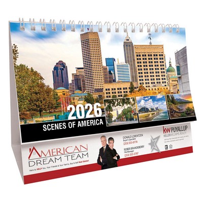 Scenes Of America Homes Desk Tent Calendar English