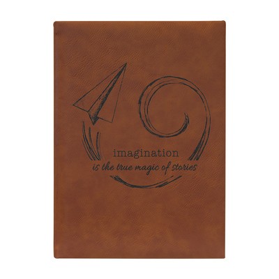 7" x 9¾" Rawhide Leatherette Journal