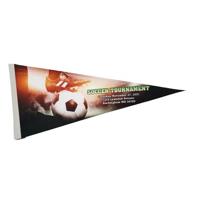 Felt Pennant 8" x 18" Dye Sublimated (Domestically Decorated)