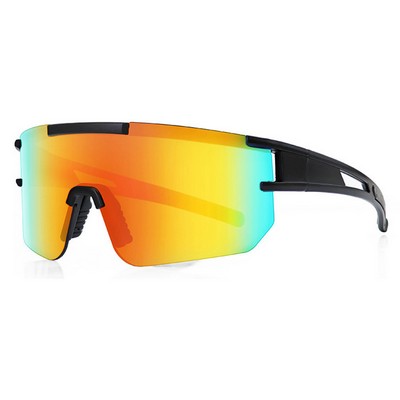 Large Frame Polarizing Bicycling Sunglasses