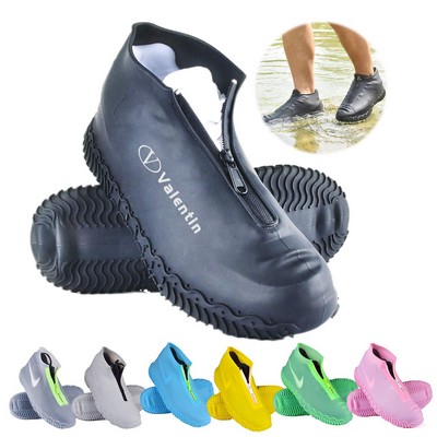 Silicone Waterproof Shoe Covers with Zipper