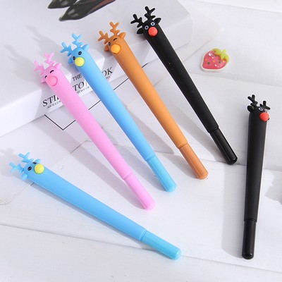 Multi-Colored Deer Shaped Pen w/Logo