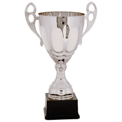 Silver Metal Trophy Cup 17 1/2"H