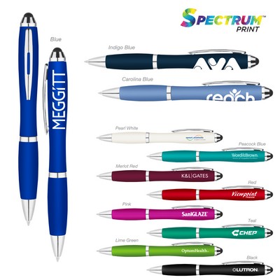 Metallic Curvaceous Ballpoint Stylus Pen