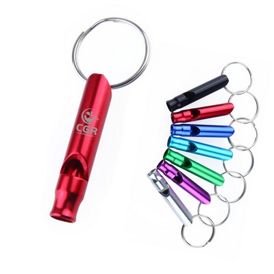 Aluminum Whistle w/Keychain