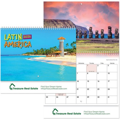 Latin America Spiral Wall Calendar