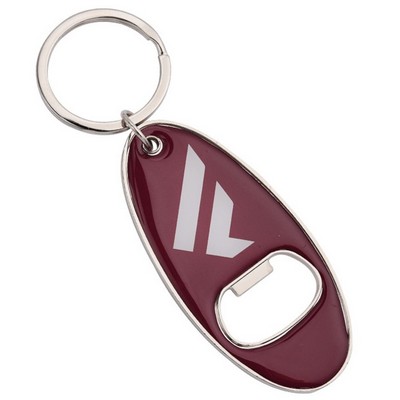 Oval Bottle Opener Keychain