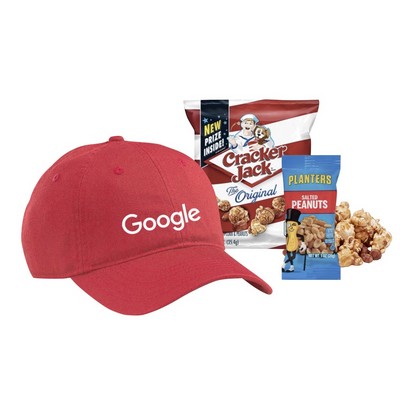 Baseball Cap with Snacks