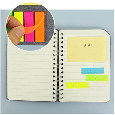 Spiral Notebook With Sticky Notes And Tabs