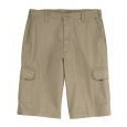 Dickie's® Men's Loose Twill Cargo Shorts - Rinsed Khaki Tan