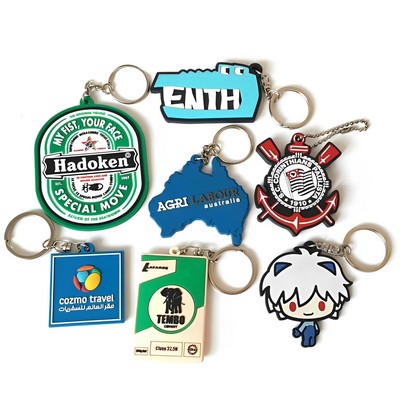 2D Soft PVC Key Tag