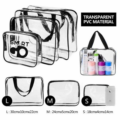 Clear Makeup Bags Set