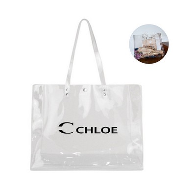 PVC Transparent Shoulder Tote Bag