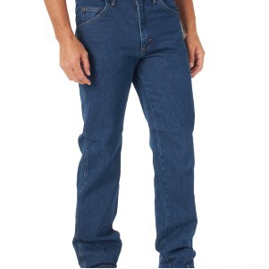 Wrangler® Rugged Wear® Men's Dark Wash Regular Fit Jeans