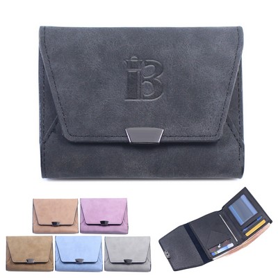 PU Cute matte multi-purpose wallet