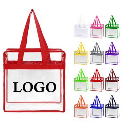 Large Transparent Totes With Zippers