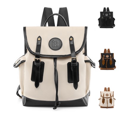 PU Leather casual and large-capacity backpack