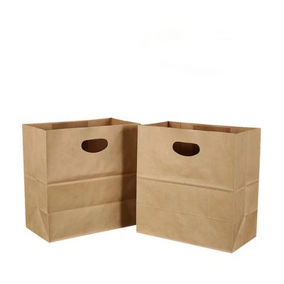 Die Cut Tote Brown Paper Bags