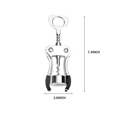 Zinc Alloy Wing Corkscrew Wine Bottle Opener