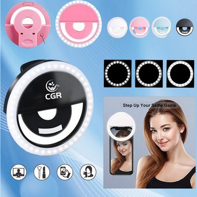 Compact Selfie Clip On Ring Light