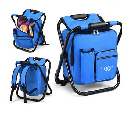 Foldable Cooler Backpack Stool