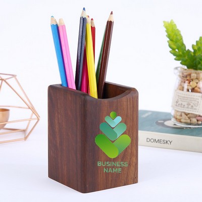 Premium Walnut Pencil Holder