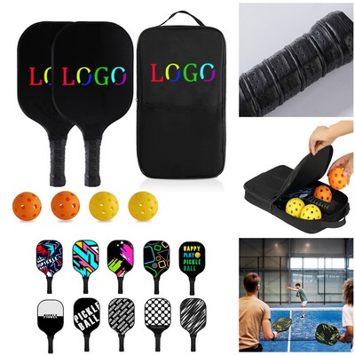 Carbon Fiber Pickleball Paddle Set