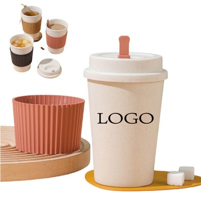 Eco-Friendly Reusable Coffee Cup with Lid