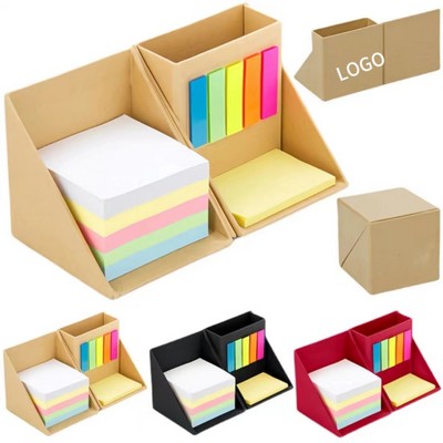 Multicolor Sticky Notes Set With Pencil Case