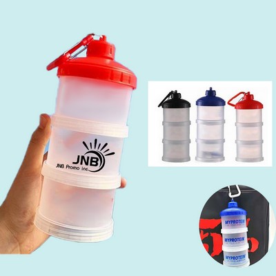 3-layer Protein Powder Storage w/Carabiner