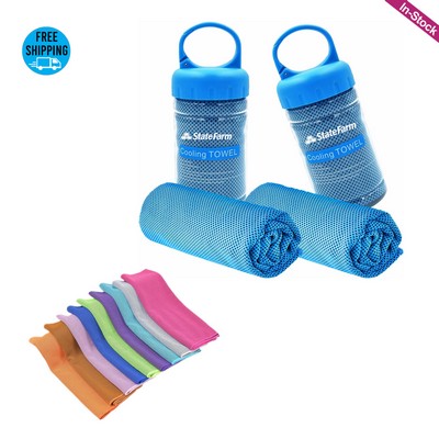 Breathable Cooling Towel in Carry Bottle