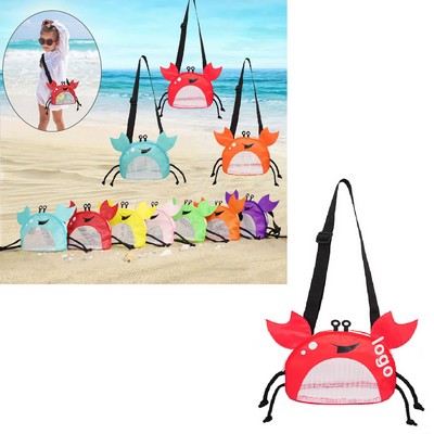 Crab shaped Kids Mesh Beach Bag